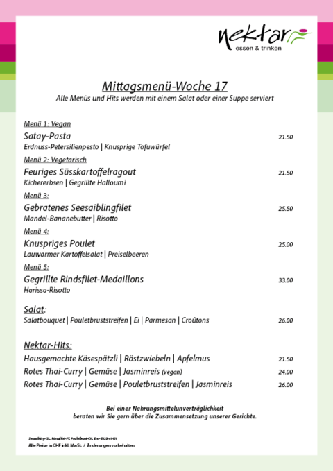 Mittagsmenue 17