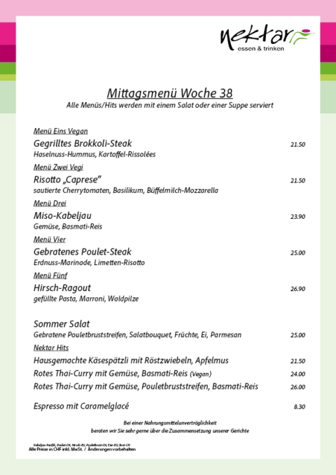 Mittagsmenue 38