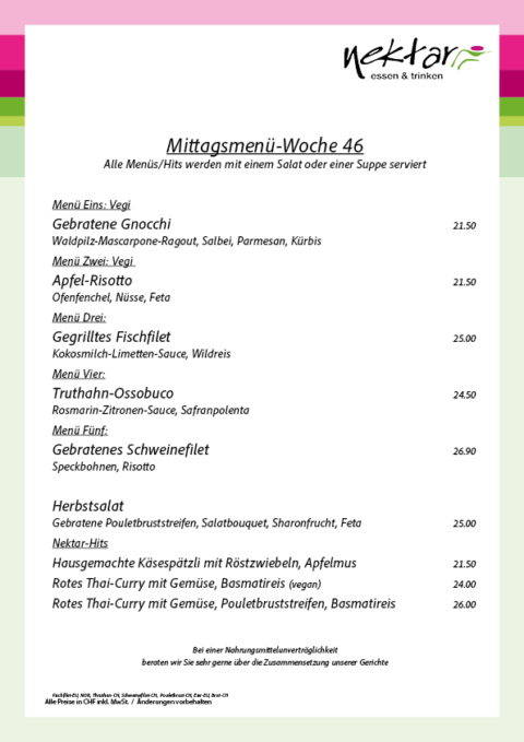 Mittagsmenue 46