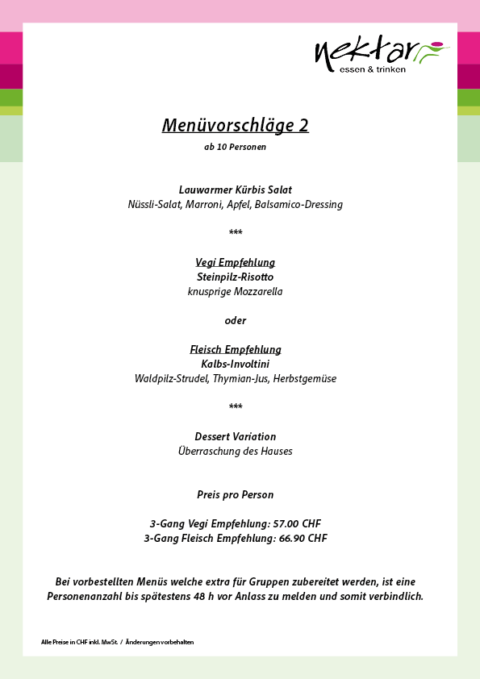 Vorschlaege alacarte hebst 2